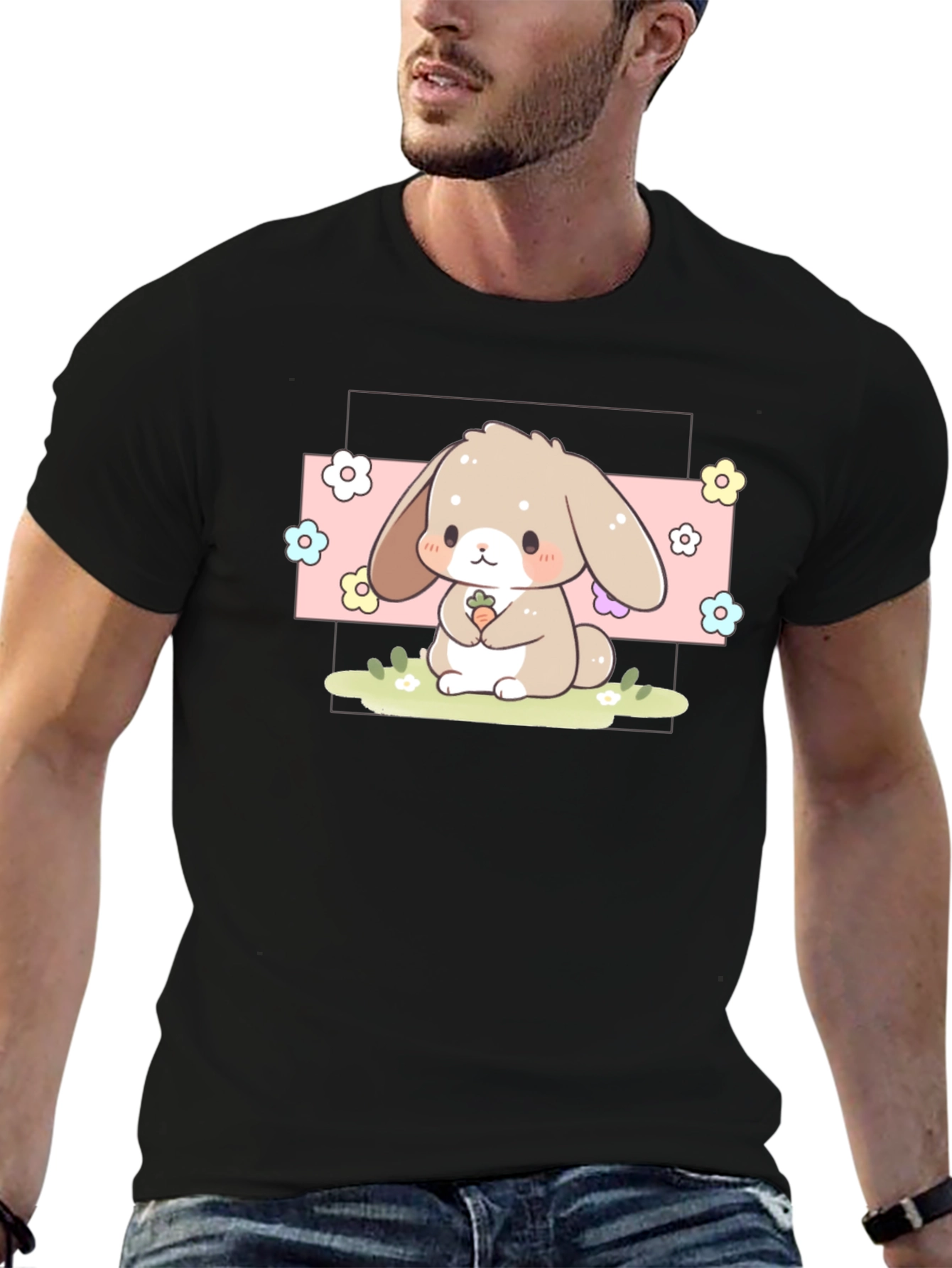 Cute Bunny Graphic T-Shirt