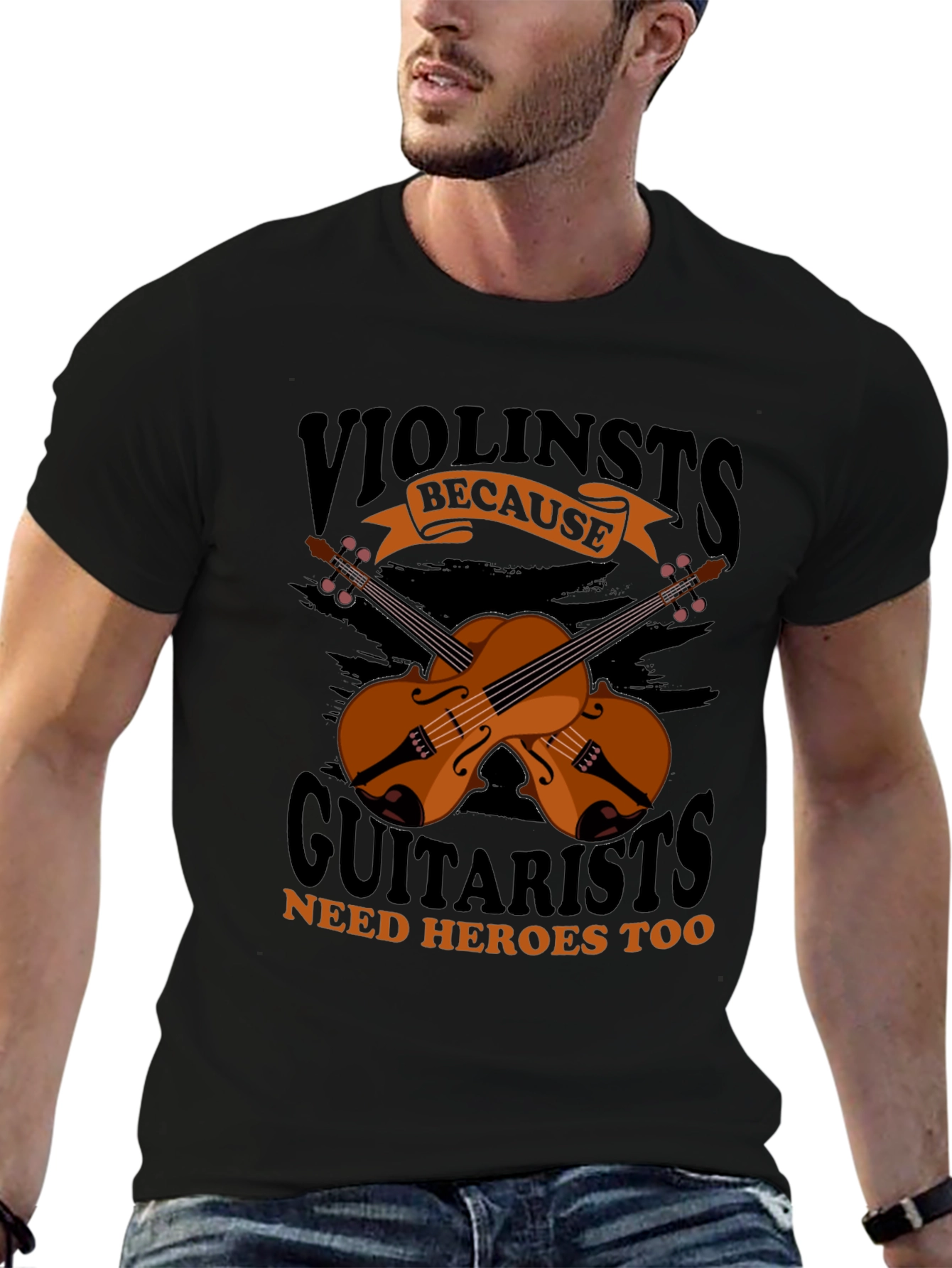 Violinists Need Heroes Too Graphic Tee
