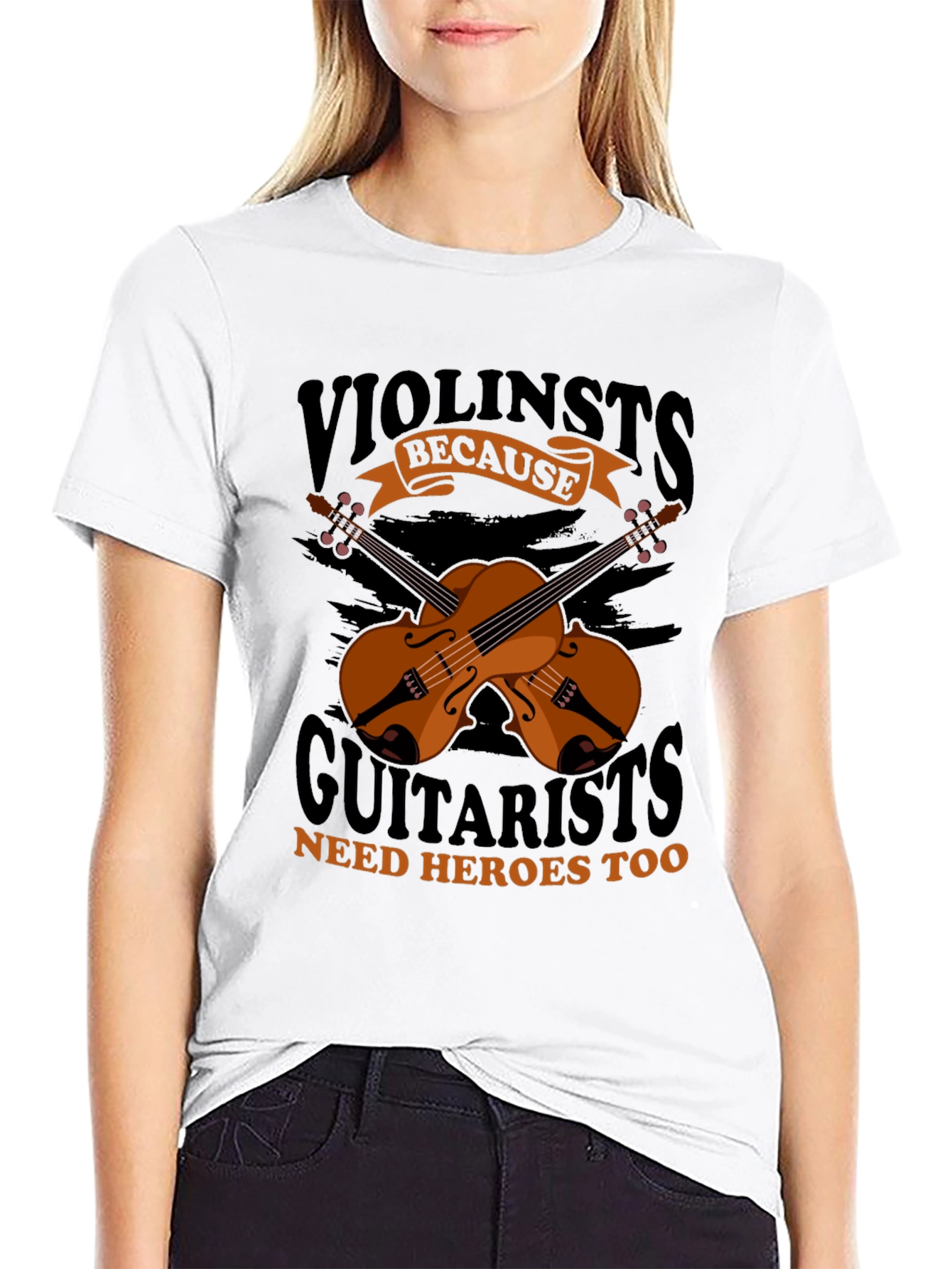 Violinists Need Heroes Too Graphic Tee