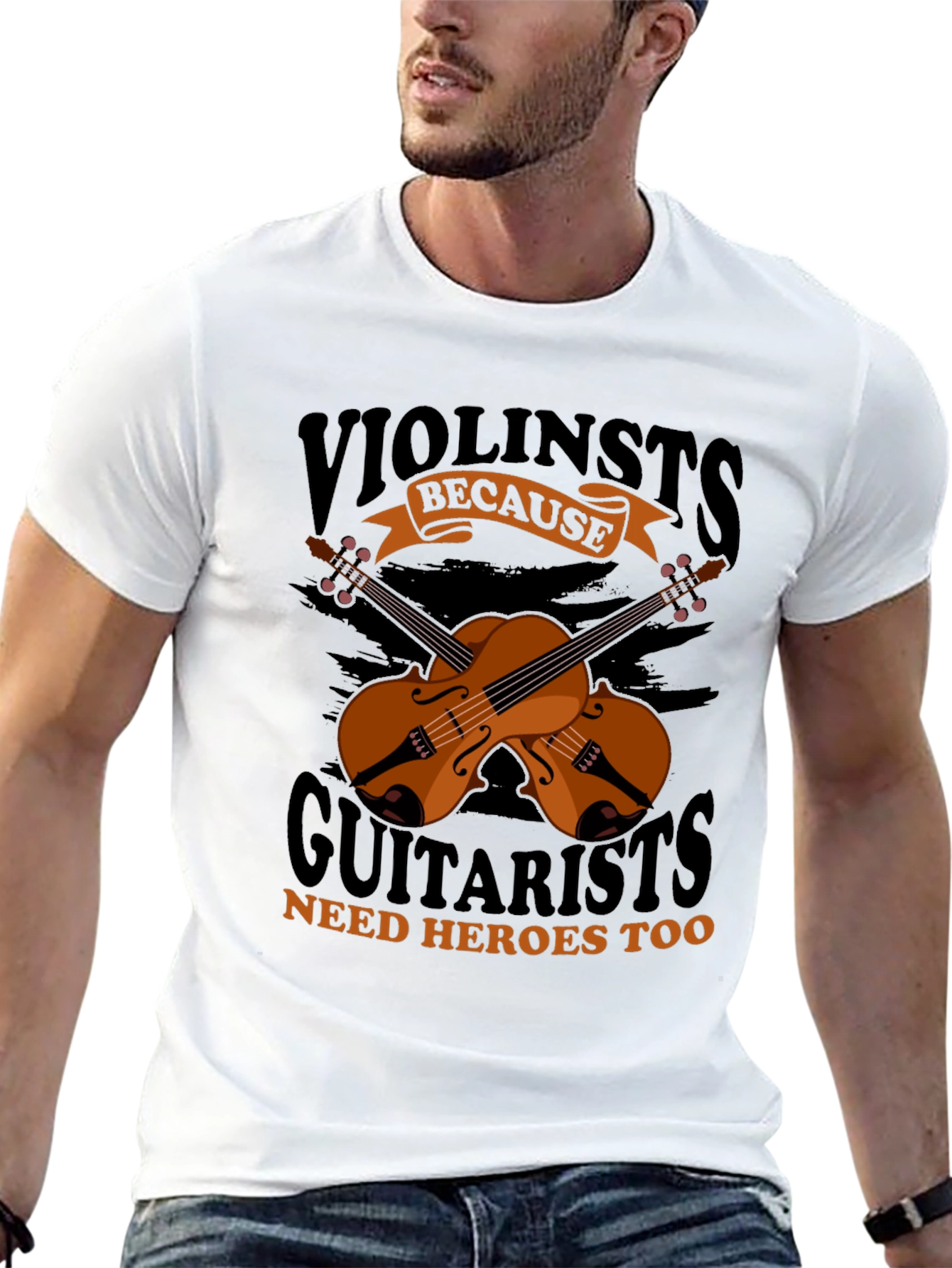 Violinists Need Heroes Too Graphic Tee