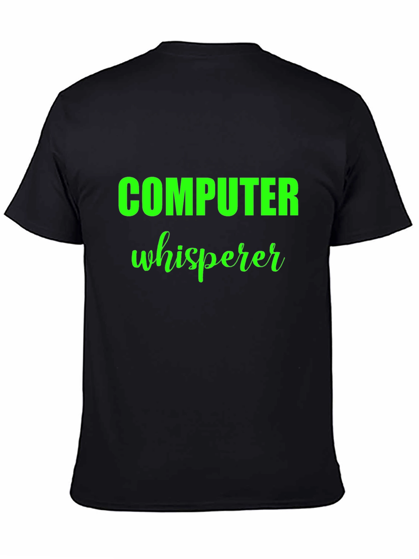Computer Whisperer Black T-Shirt
