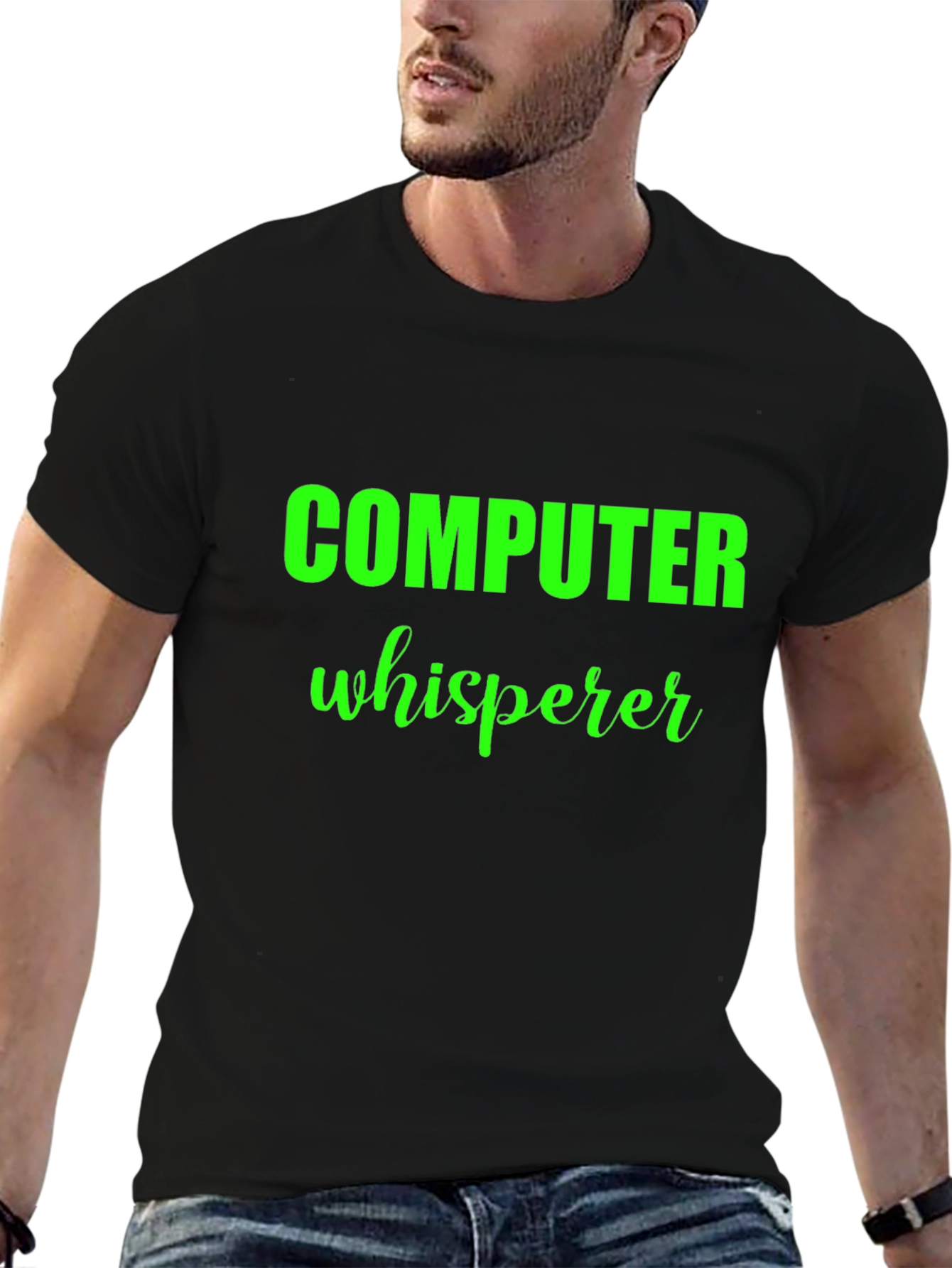 Computer Whisperer Black T-Shirt