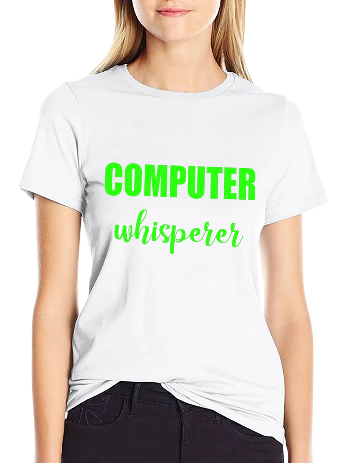Computer Whisperer Black T-Shirt