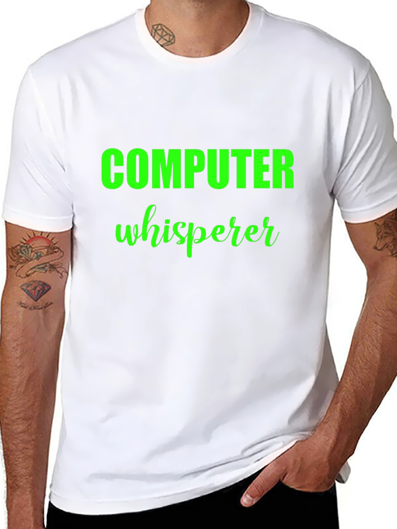 Computer Whisperer Black T-Shirt