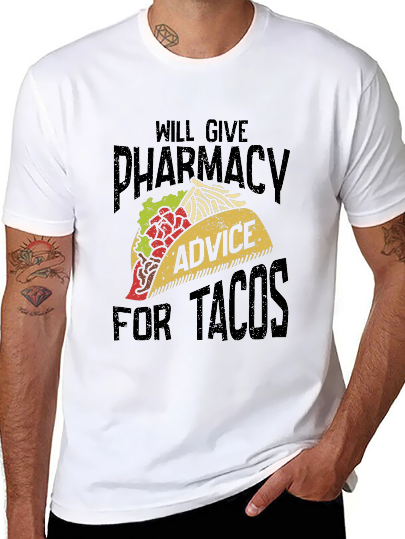Pharmacy Advice for Tacos Graphic Tee