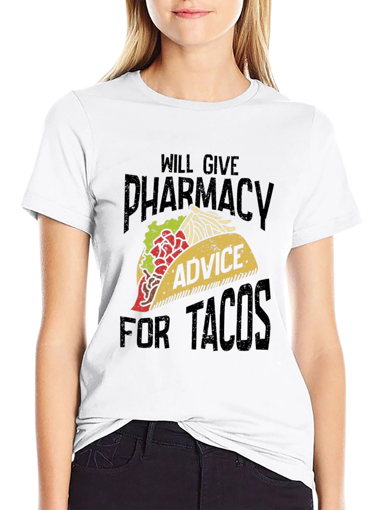 Pharmacy Advice for Tacos Graphic Tee