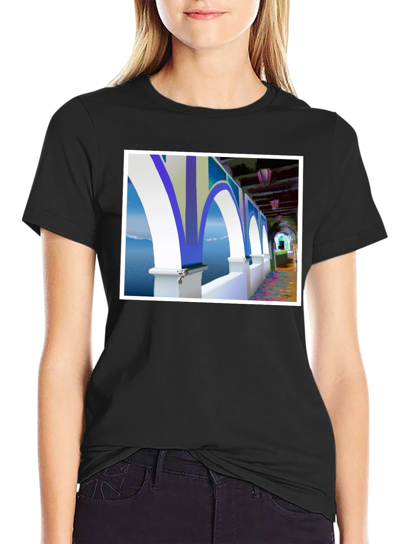 Arched Seascape Graphic Tee