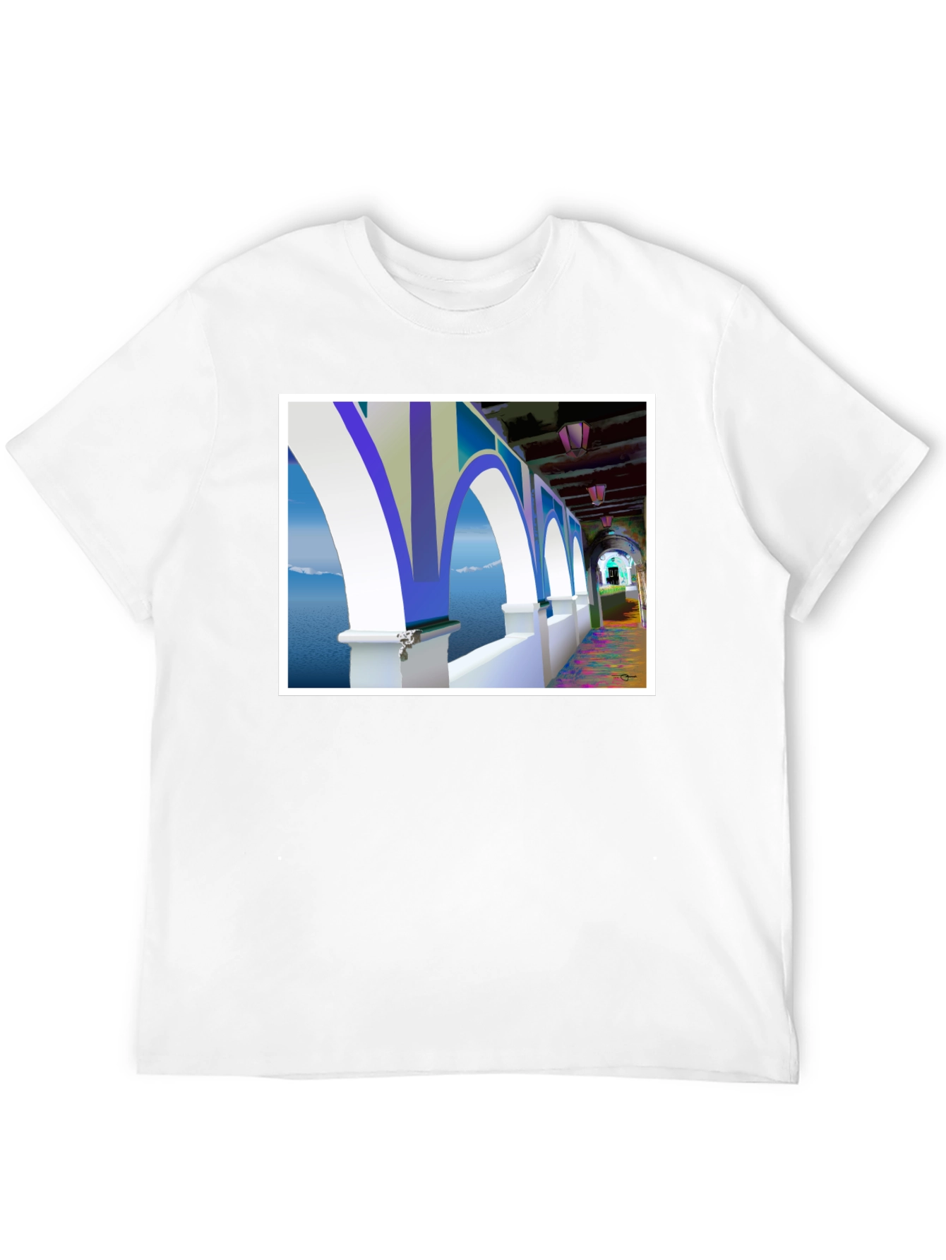 Arched Seascape Graphic Tee