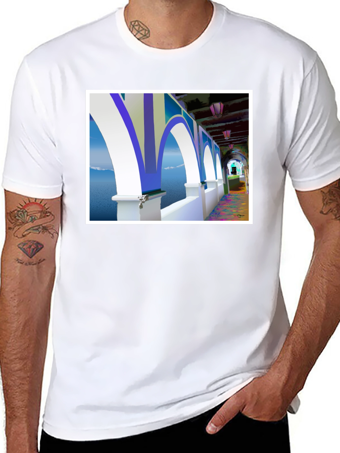 Arched Seascape Graphic Tee