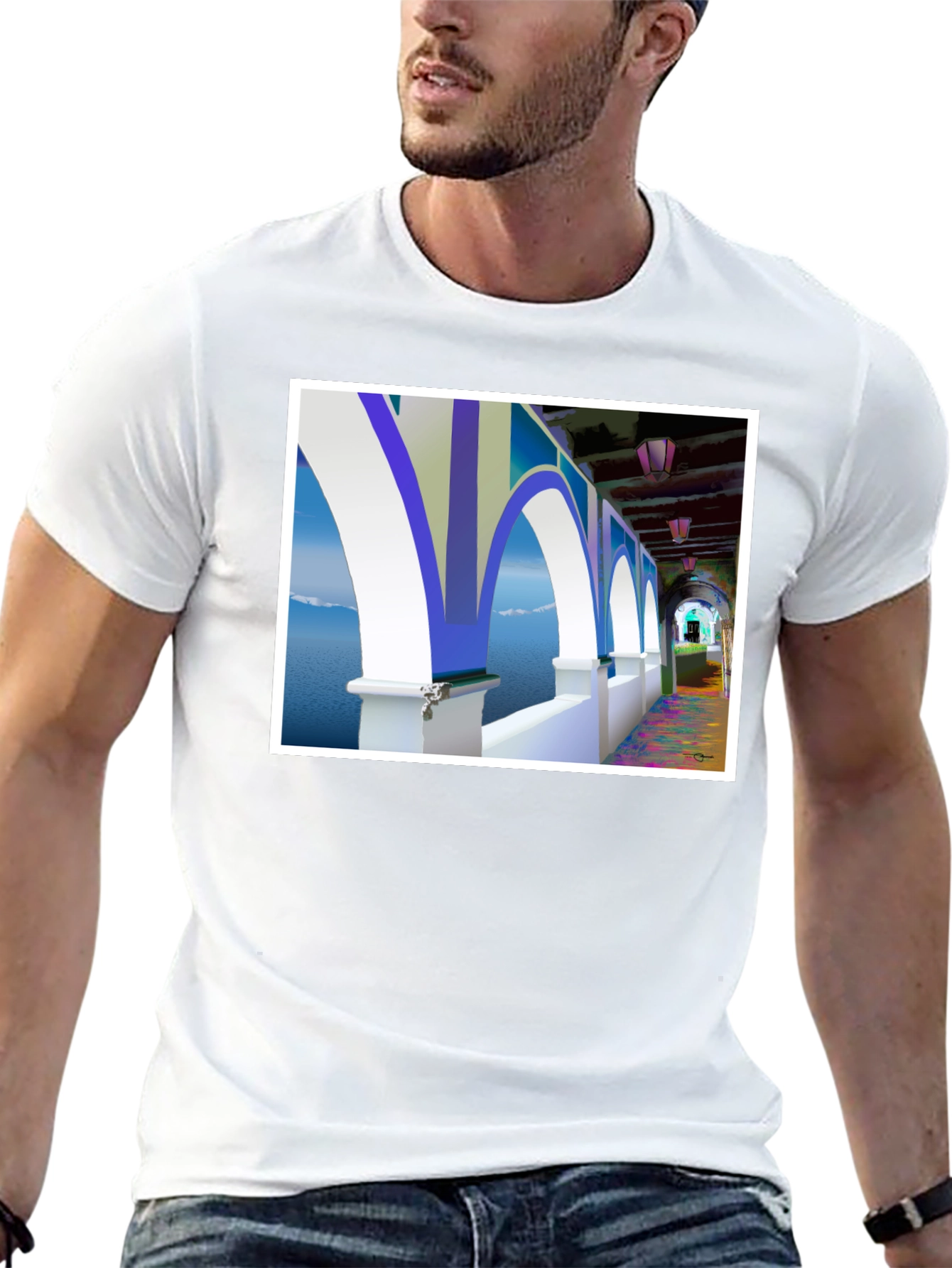 Arched Seascape Graphic Tee