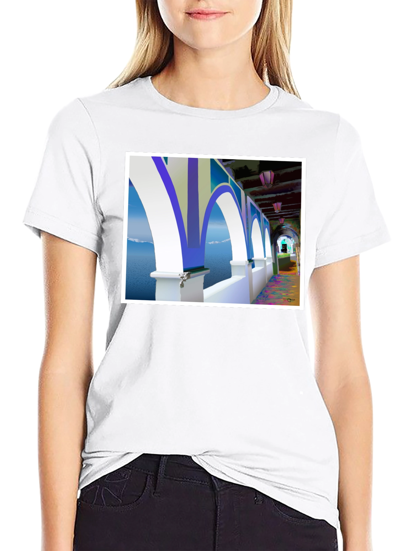 Arched Seascape Graphic Tee