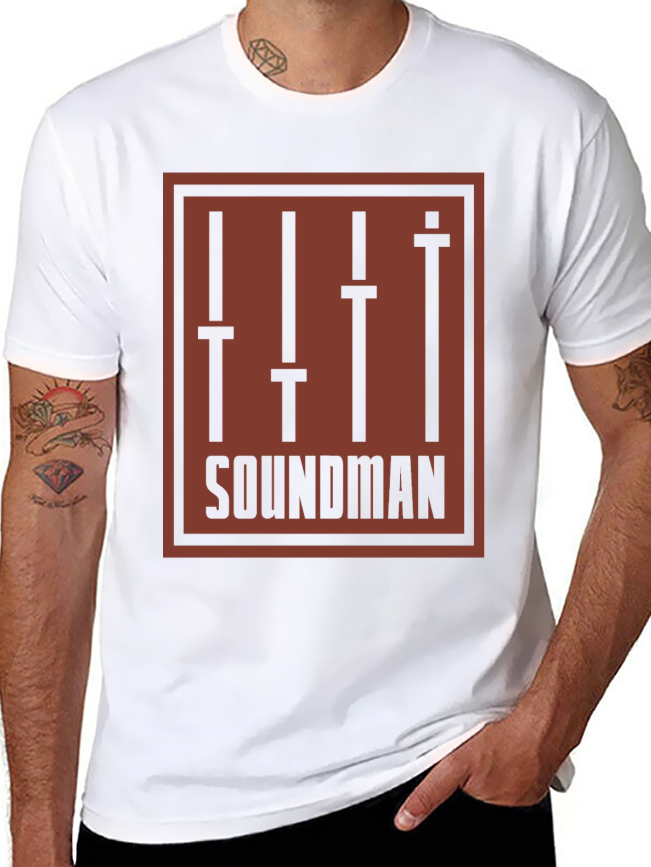 Soundman Graphic T-Shirt - Black Audio Engineer Tee