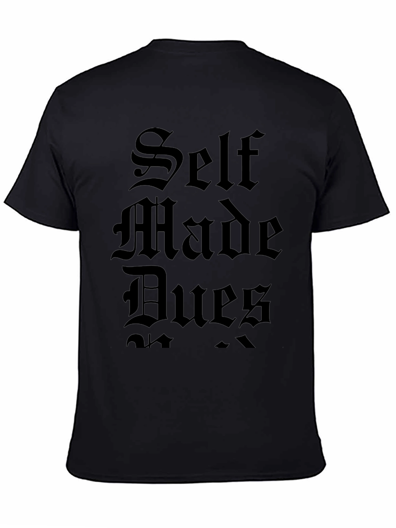 Self Made Dues Black Graphic Tee