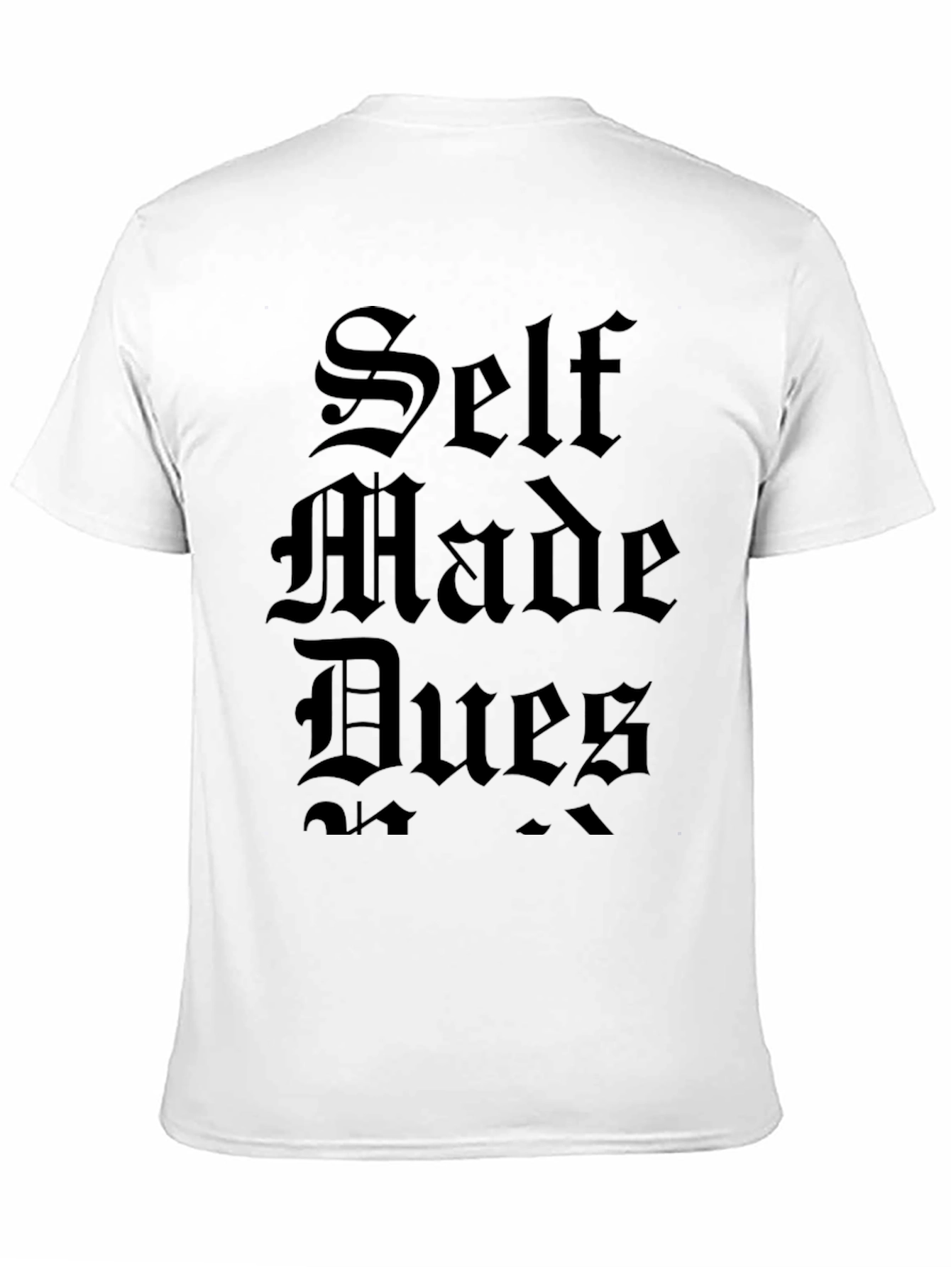 Self Made Dues Black Graphic Tee