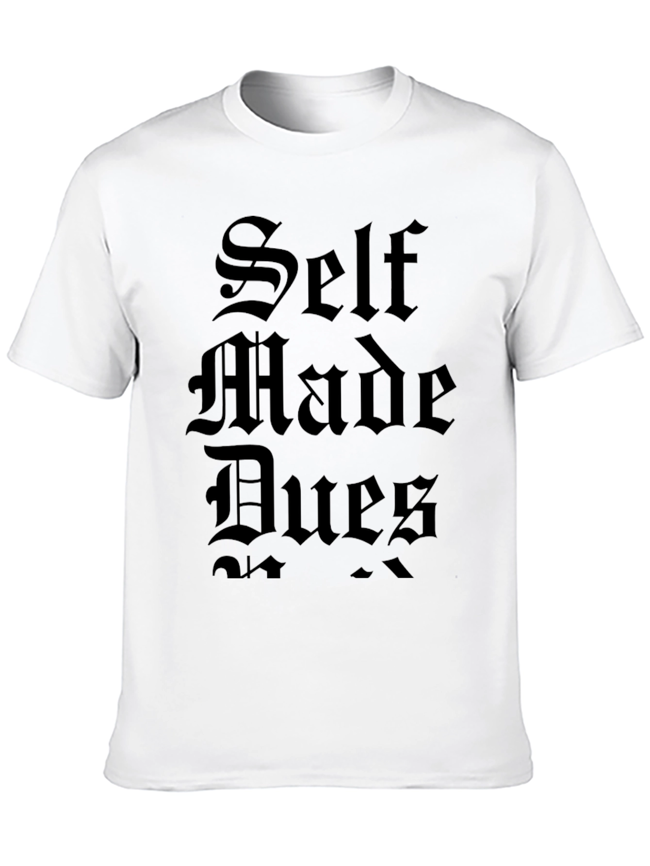 Self Made Dues Black Graphic Tee