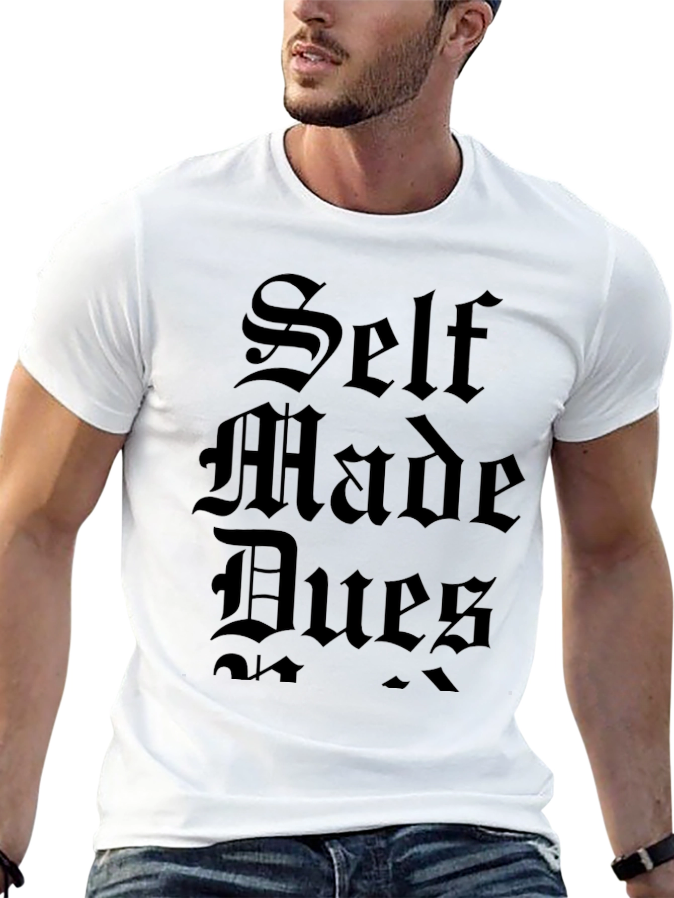 Self Made Dues Black Graphic Tee