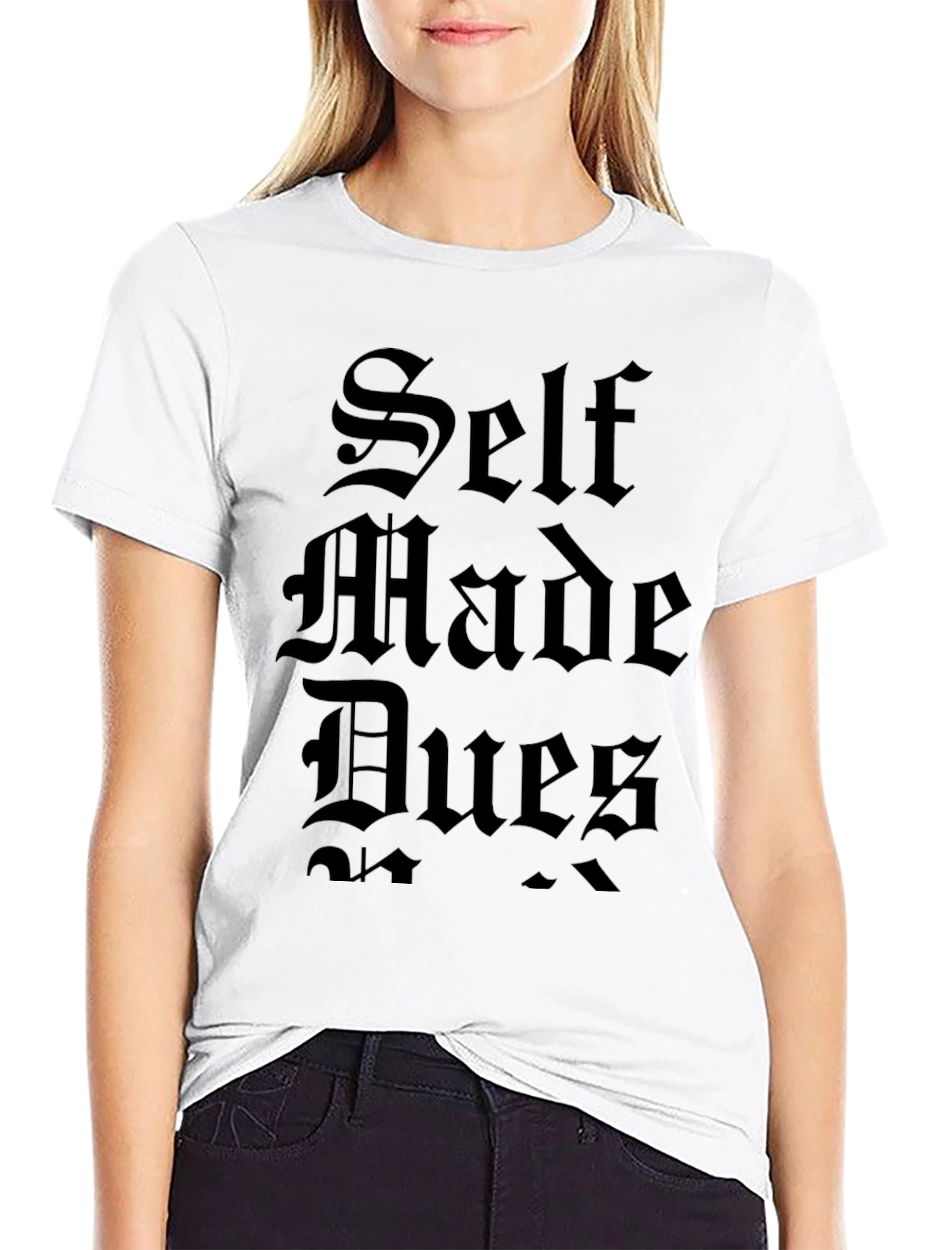 Self Made Dues Black Graphic Tee