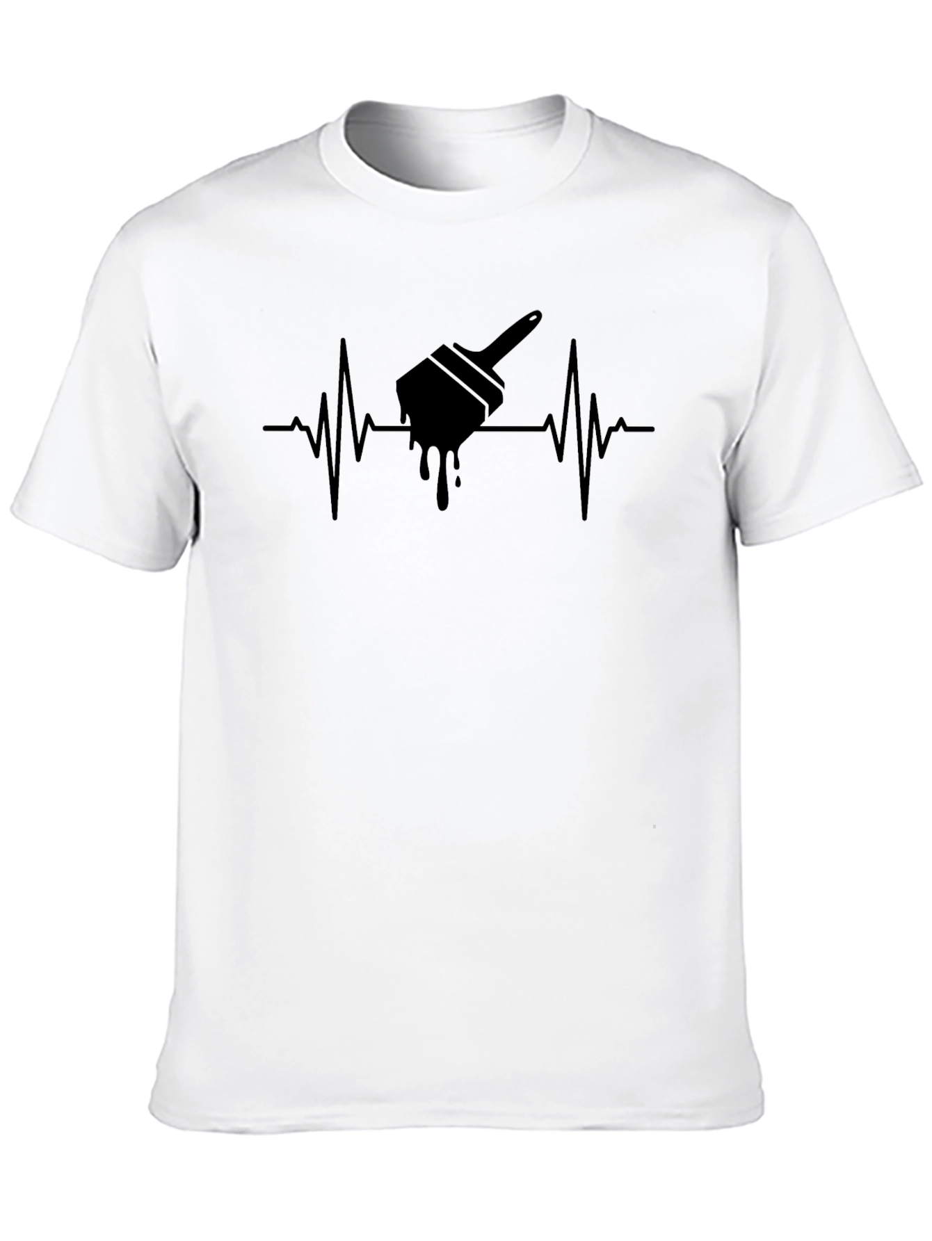 Painters Pulse T-Shirt - Artistic Heartbeat Design