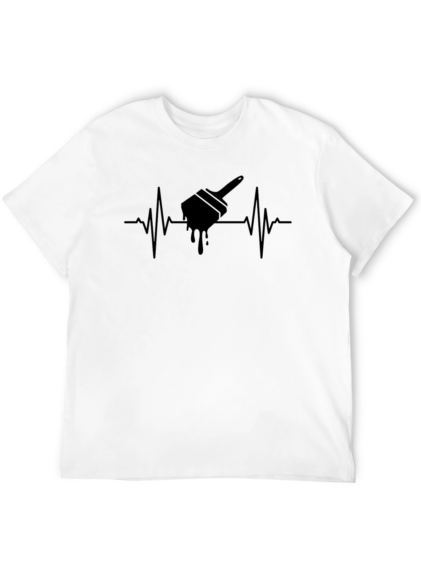 Painters Pulse T-Shirt - Artistic Heartbeat Design