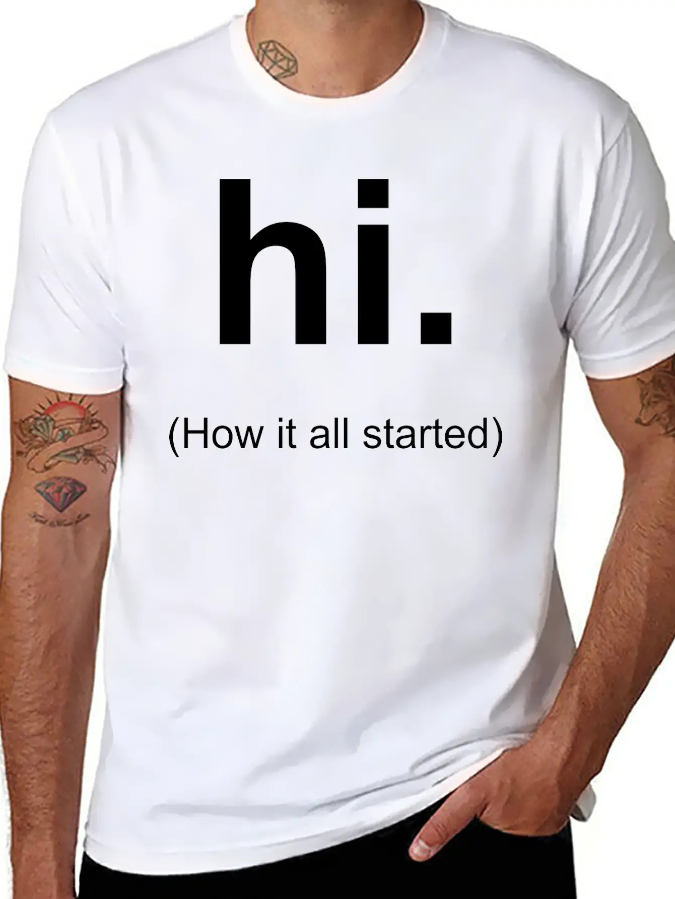 Hi Unisex Casual T-Shirt – Clean Design For Daily Comfort