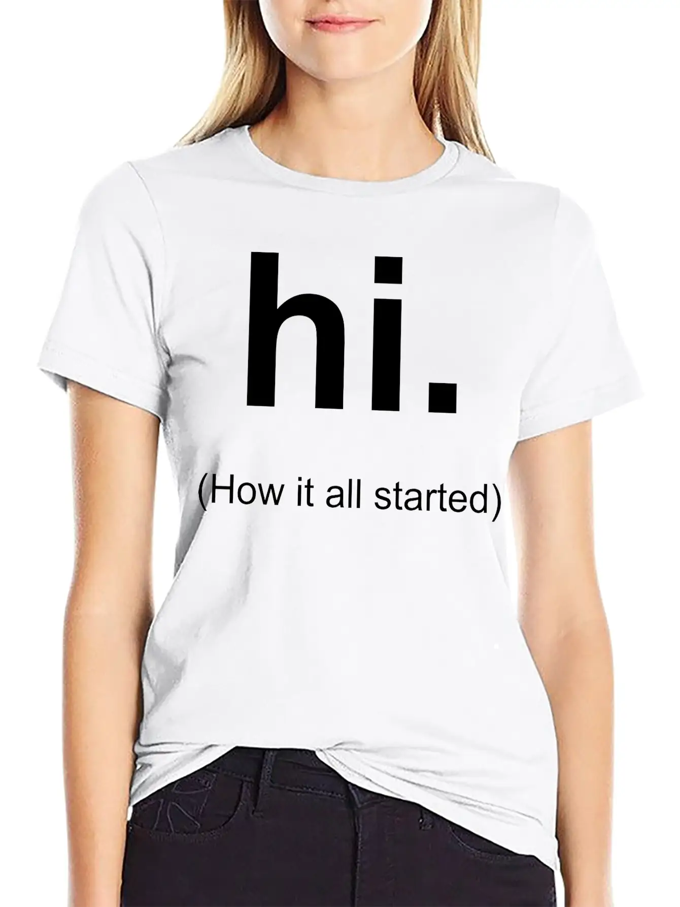 Hi Unisex Casual T-Shirt – Clean Design For Daily Comfort