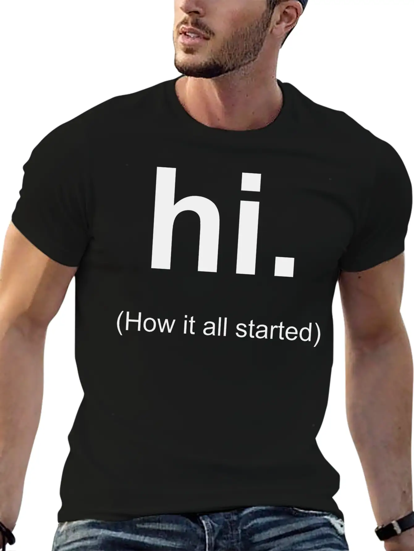 Hi Unisex Casual T-Shirt – Clean Design For Daily Comfort