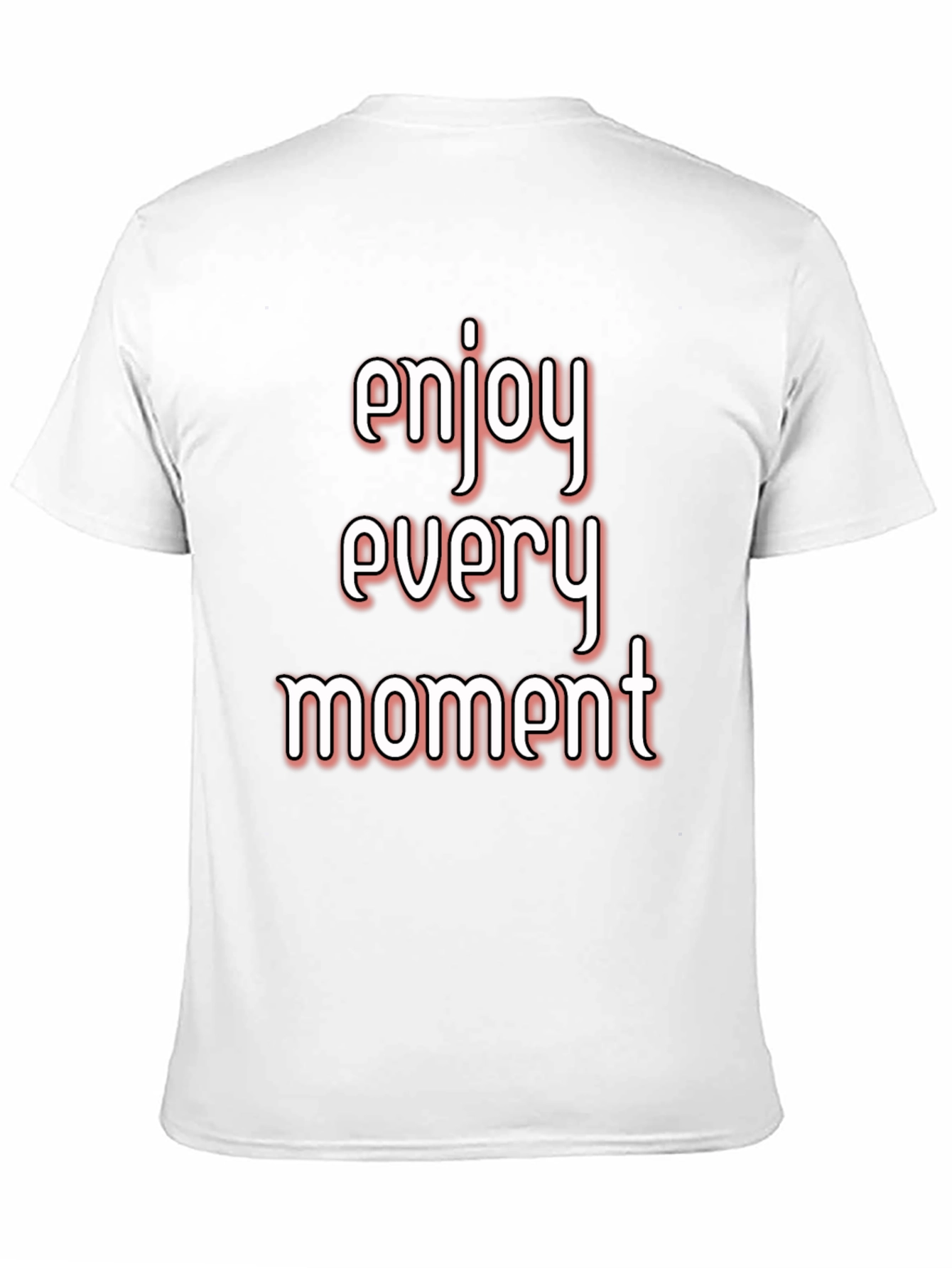 Enjoy Every Moment Black Graphic Tee Shirt