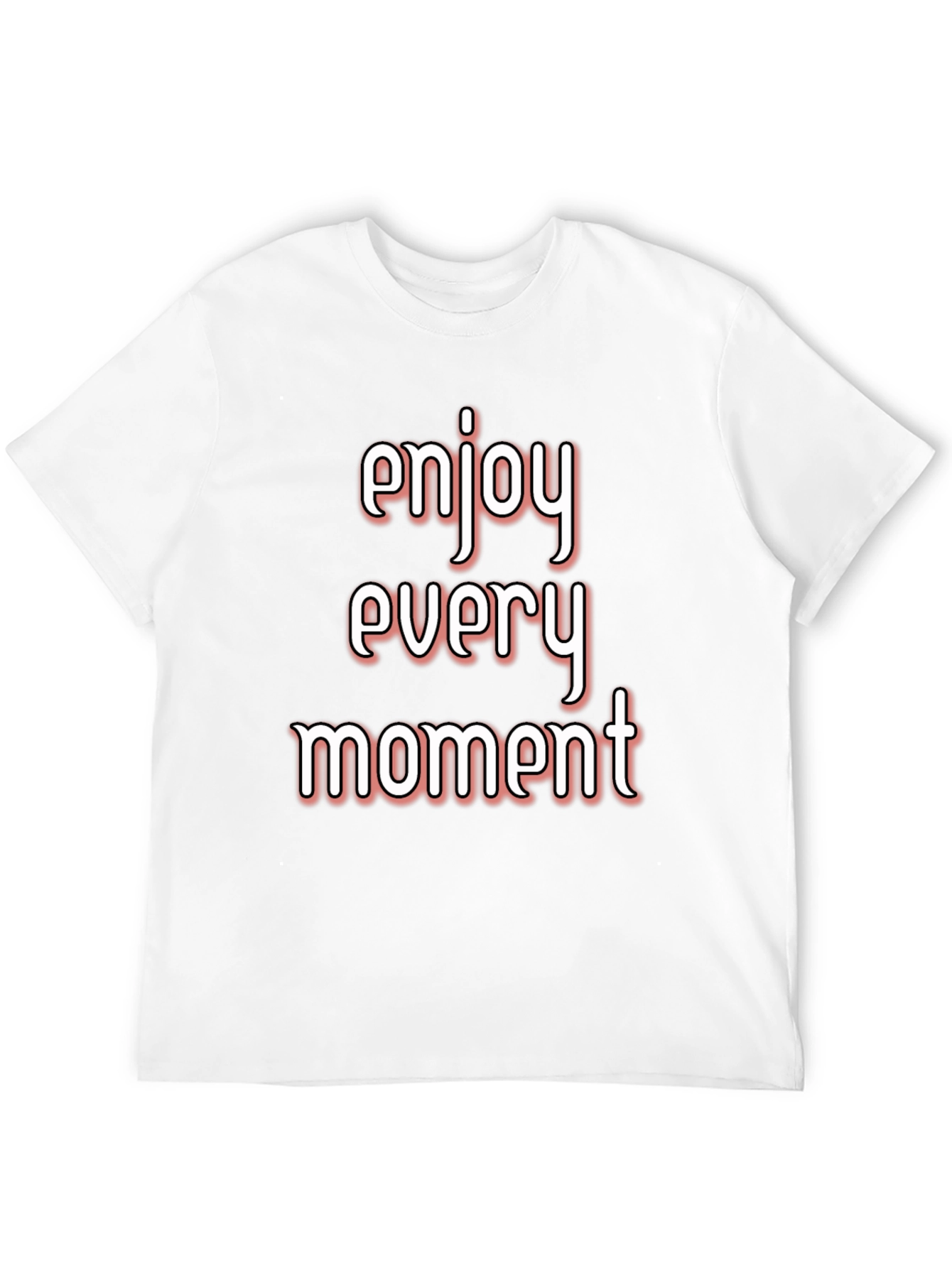 Enjoy Every Moment Black Graphic Tee Shirt