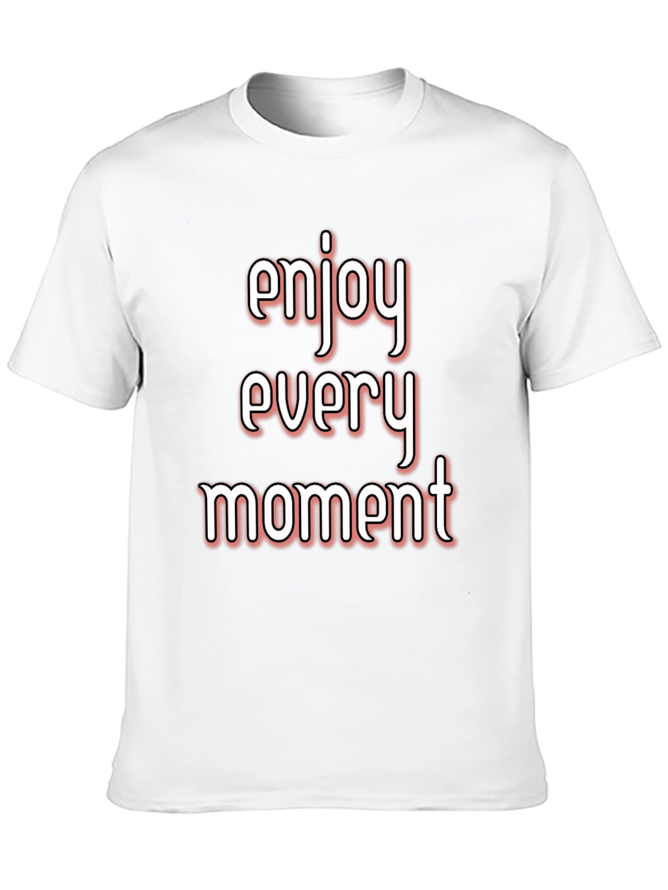 Enjoy Every Moment Black Graphic Tee Shirt