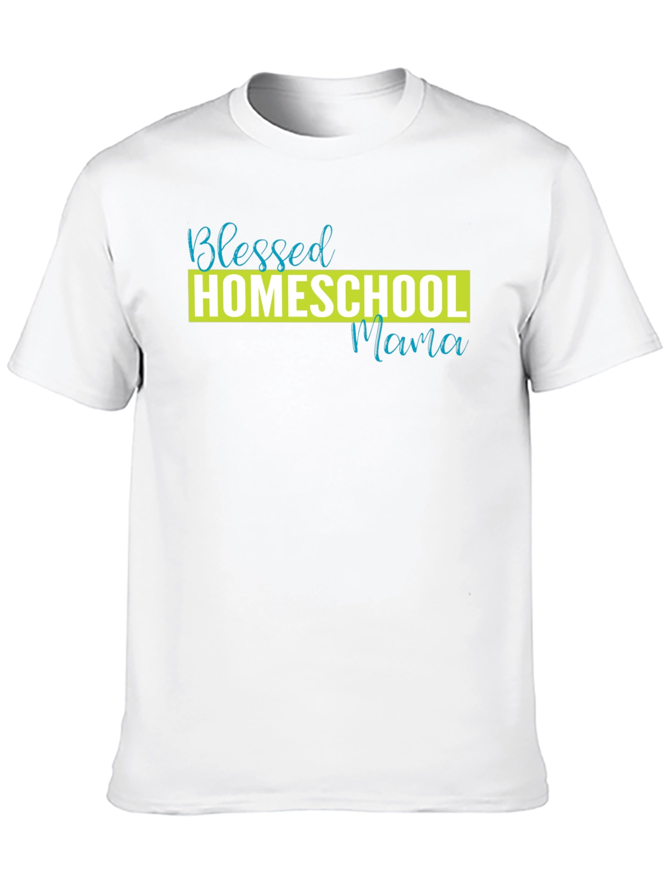 Blessed Homeschool Mama Black T-Shirt