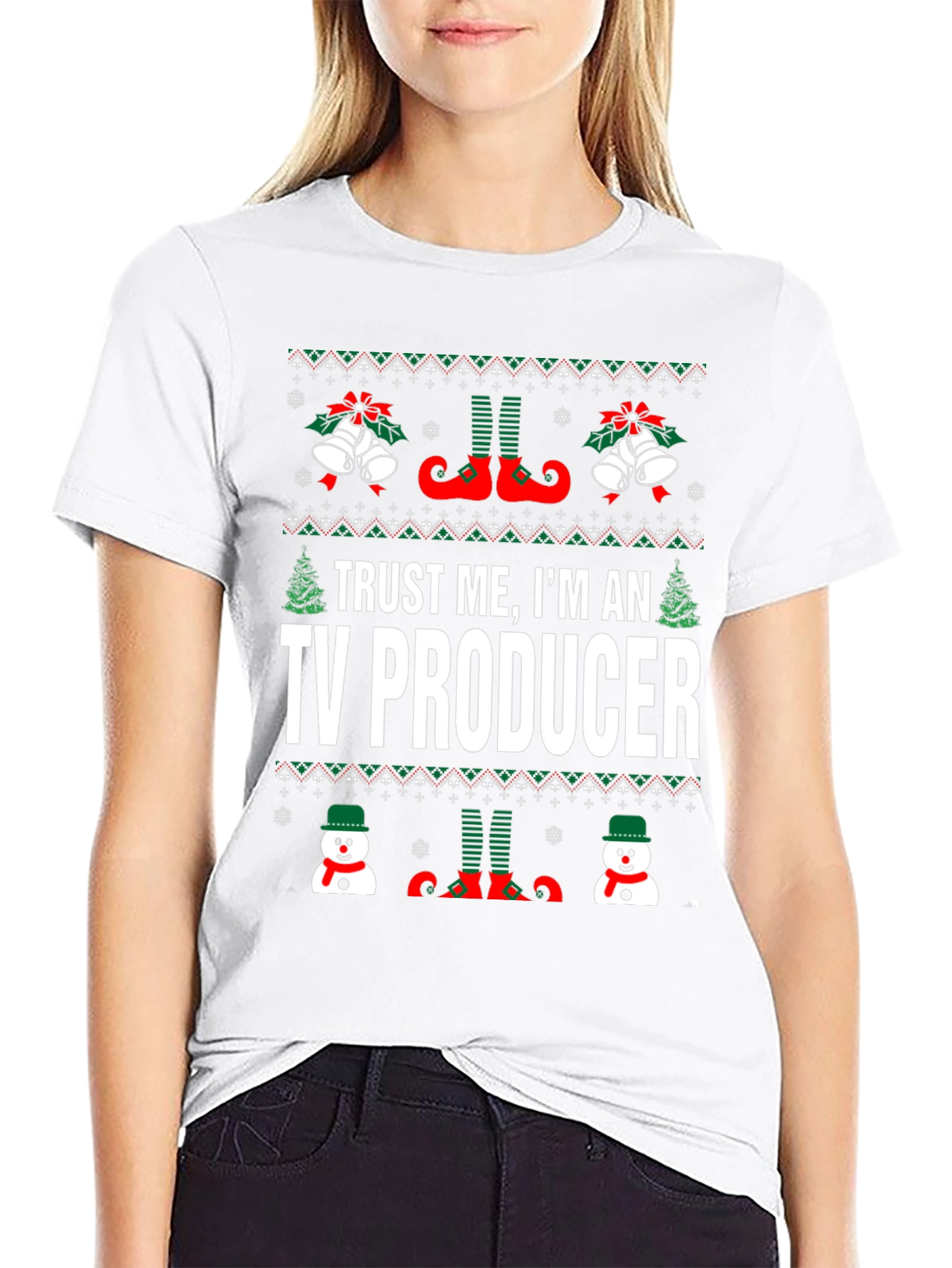 Trust Me Im An TV Producer Christmas T-Shirt