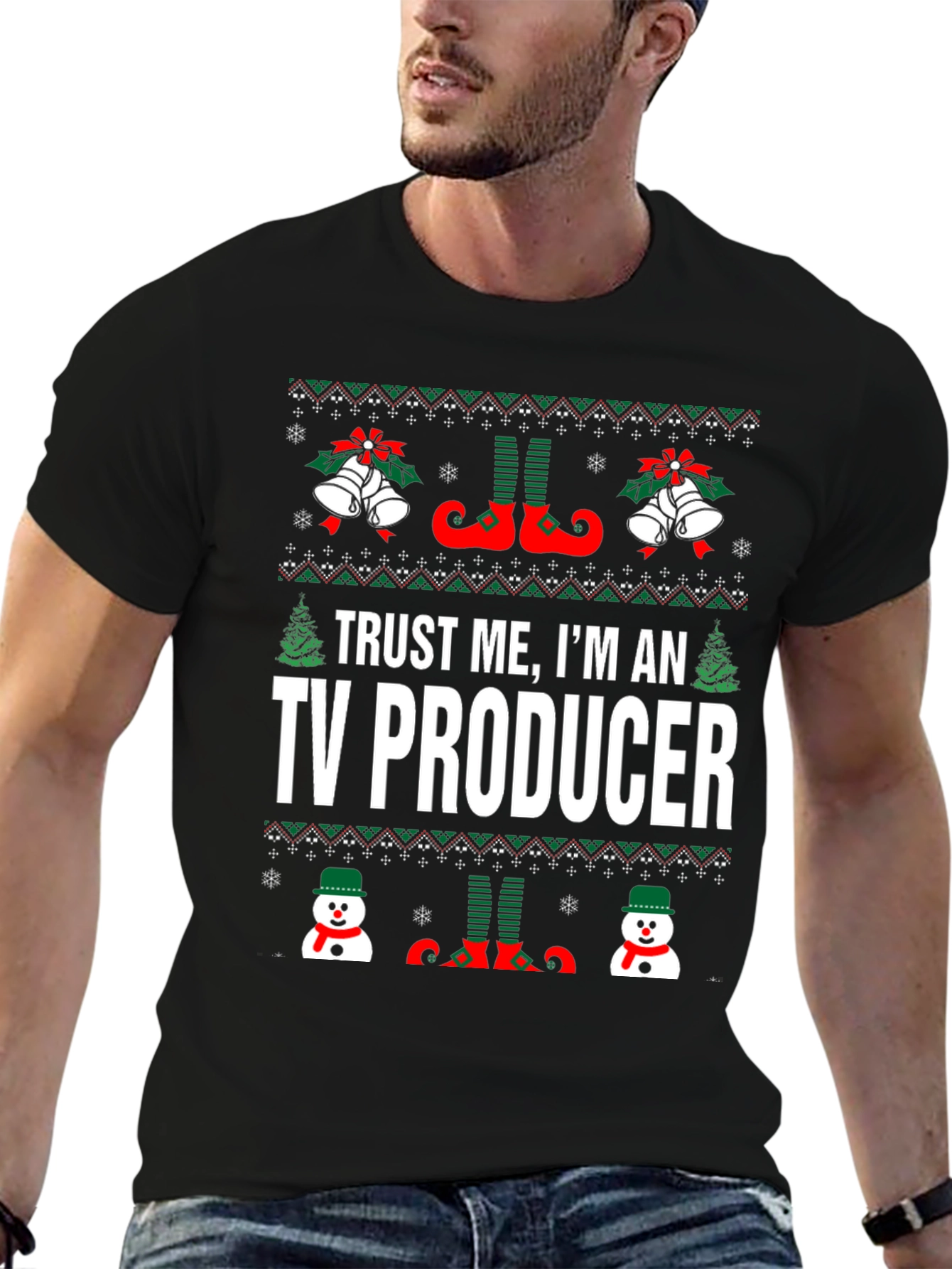 Trust Me Im An TV Producer Christmas T-Shirt