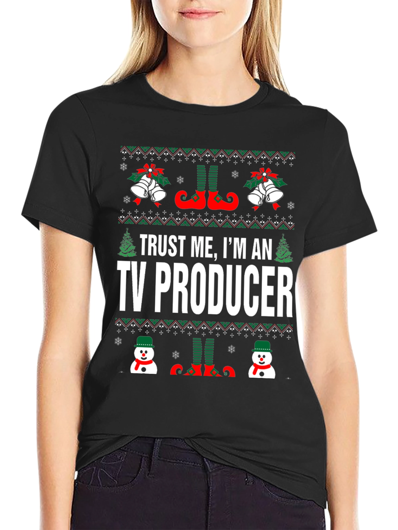 Trust Me Im An TV Producer Christmas T-Shirt