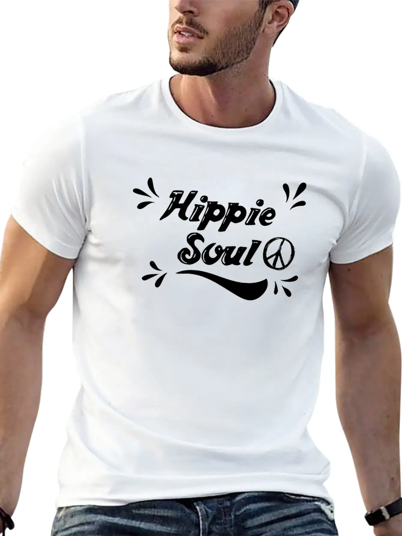 Hippie Soul Unisex Casual T-Shirt – Clean Design For Daily Comfort