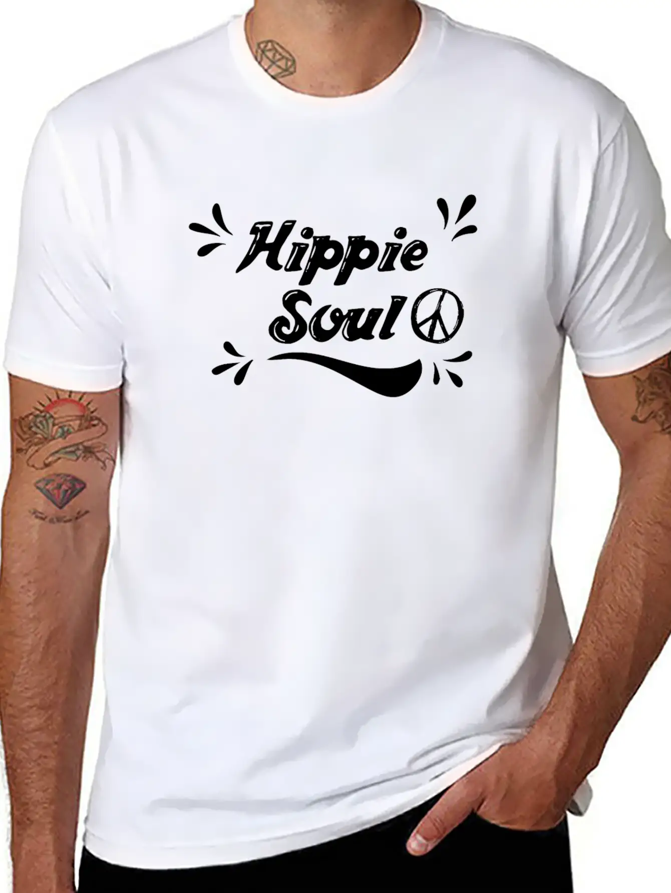 Hippie Soul Unisex Casual T-Shirt – Clean Design For Daily Comfort