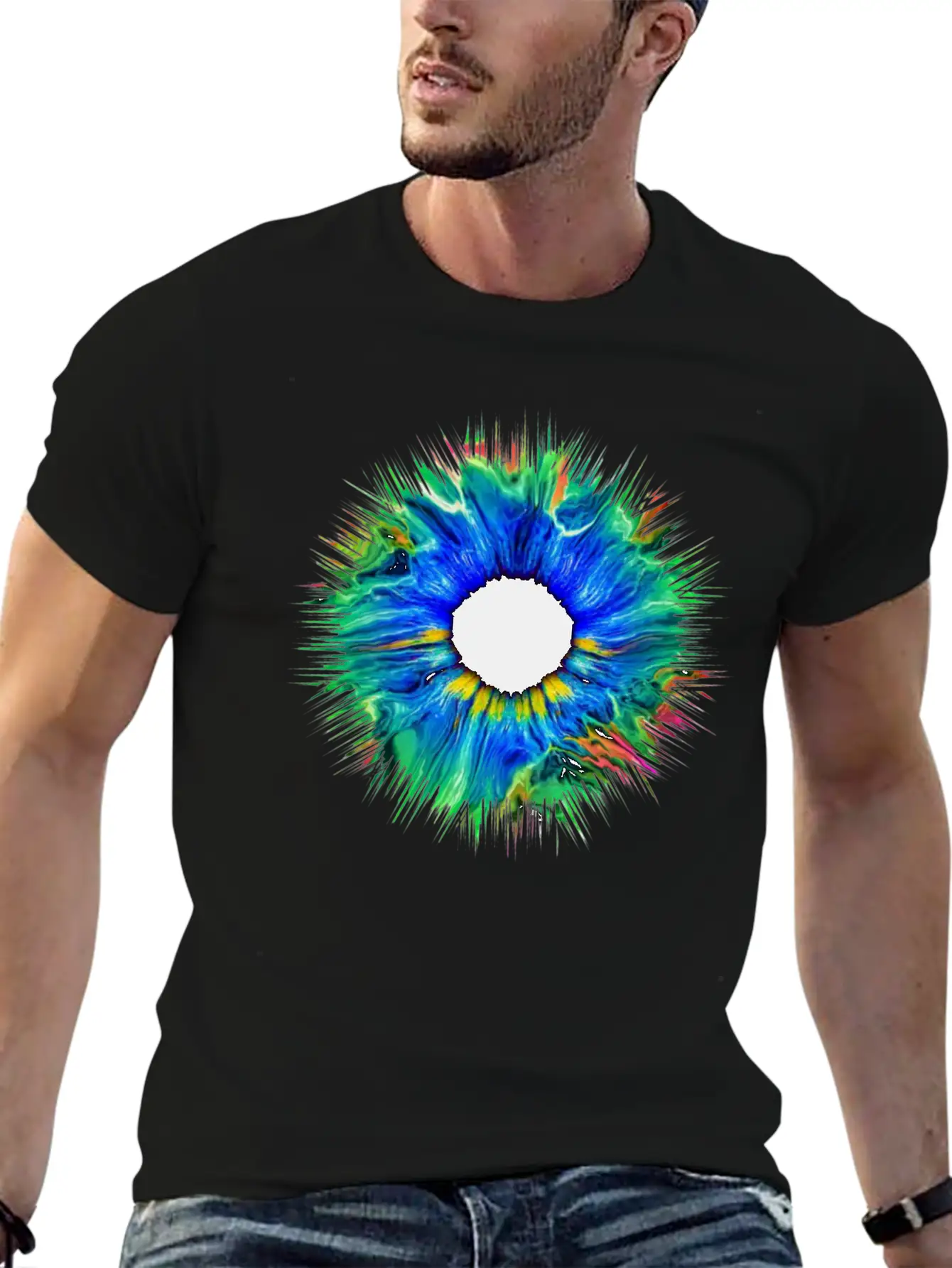 Hipster Cool Eye Iris Freedom Hip Fashion Abstract Unisex Casual T-Shirt – Clean Design For Daily Comfort