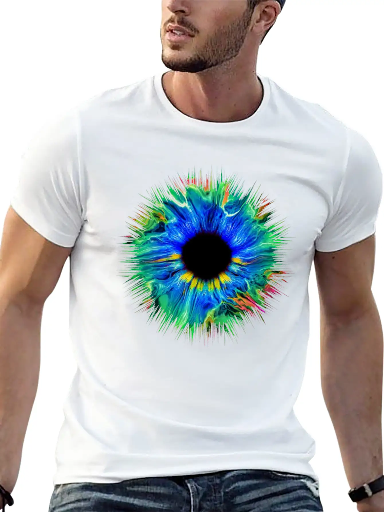 Hipster Cool Eye Iris Freedom Hip Fashion Abstract Unisex Casual T-Shirt – Clean Design For Daily Comfort