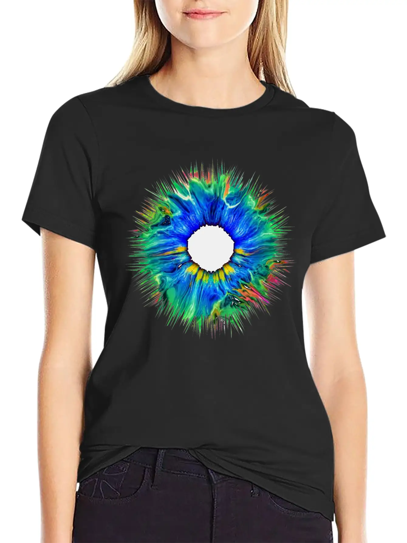Hipster Cool Eye Iris Freedom Hip Fashion Abstract Unisex Casual T-Shirt – Clean Design For Daily Comfort