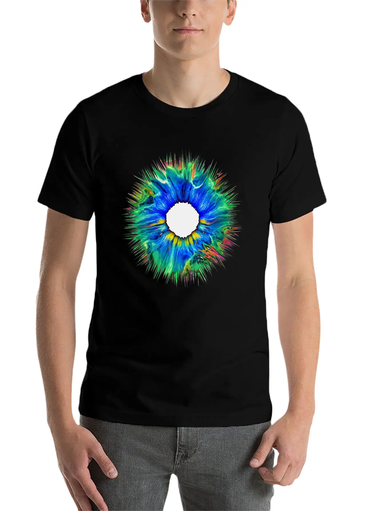 Hipster Cool Eye Iris Freedom Hip Fashion Abstract Unisex Casual T-Shirt – Clean Design For Daily Comfort