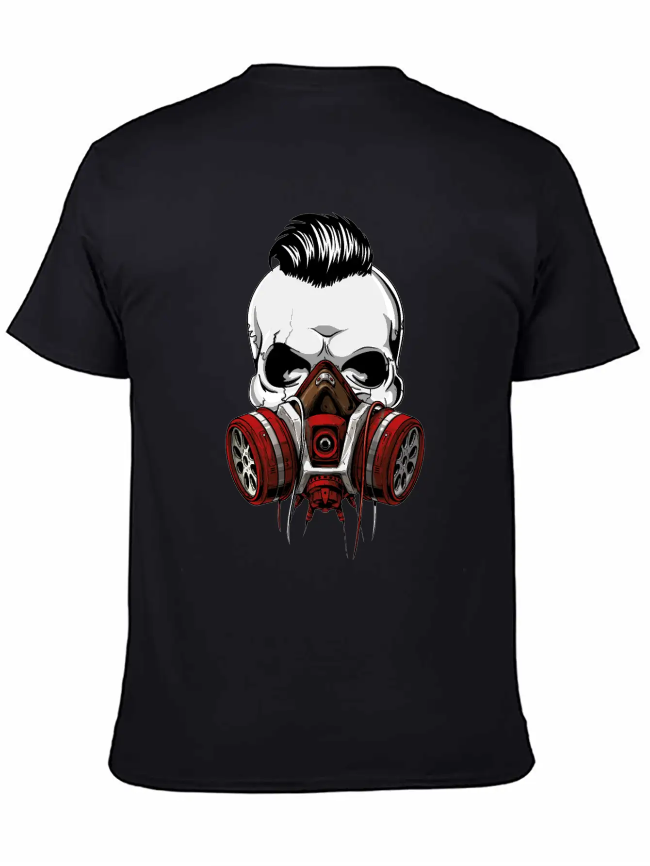 Hipster Skull With Gas Mask Unisex Casual T-Shirt – Clean Design For Daily Comfort