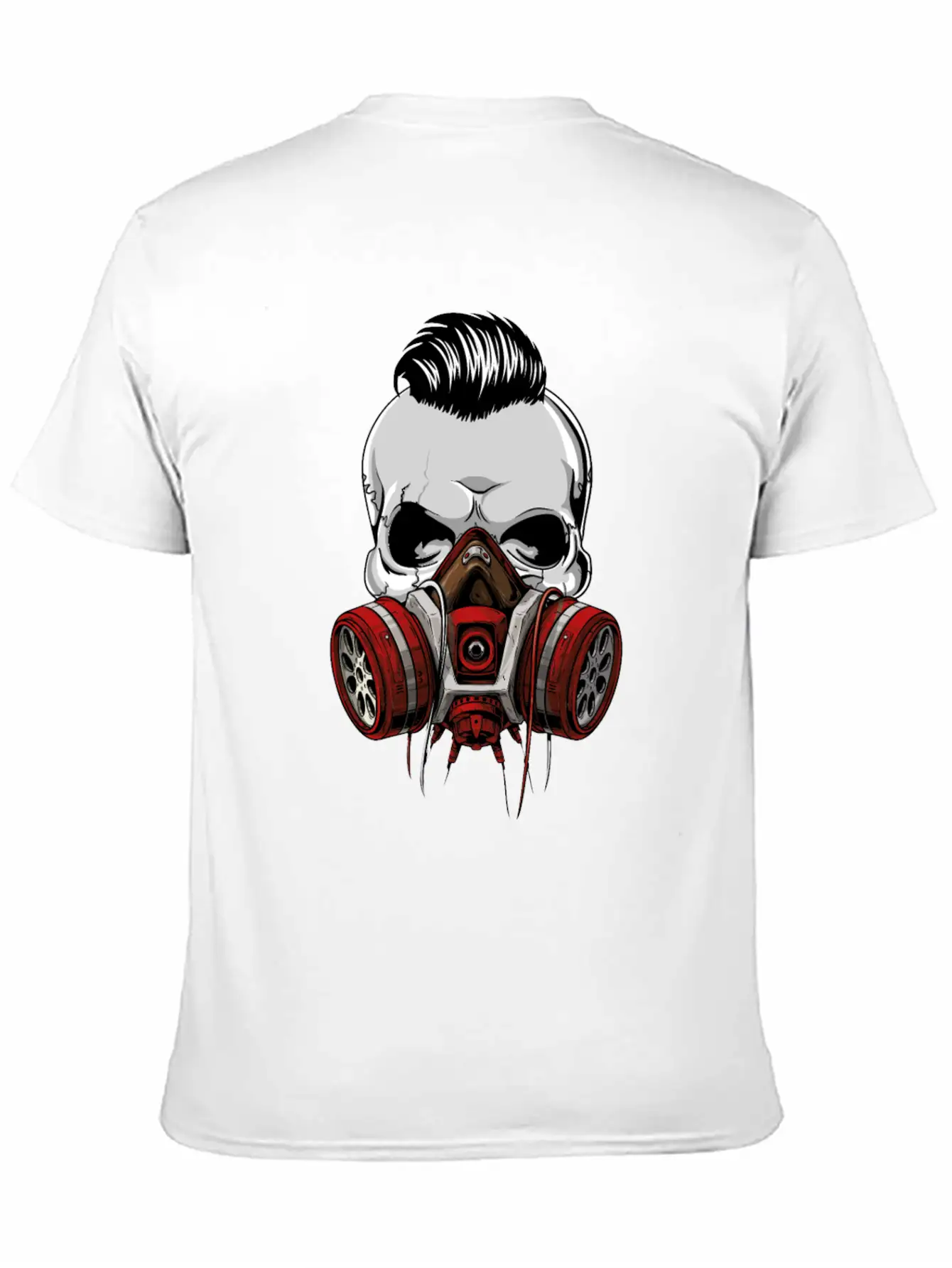 Hipster Skull With Gas Mask Unisex Casual T-Shirt – Clean Design For Daily Comfort