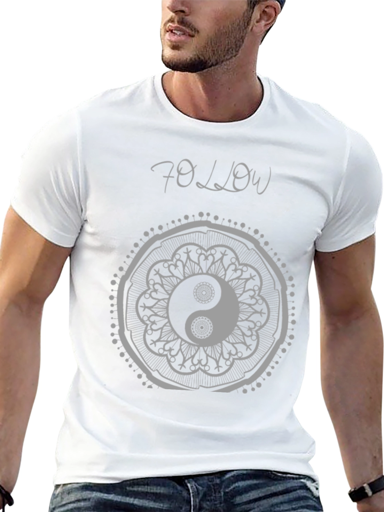 Yin Yang Mandala T-Shirt - Follow Your Path