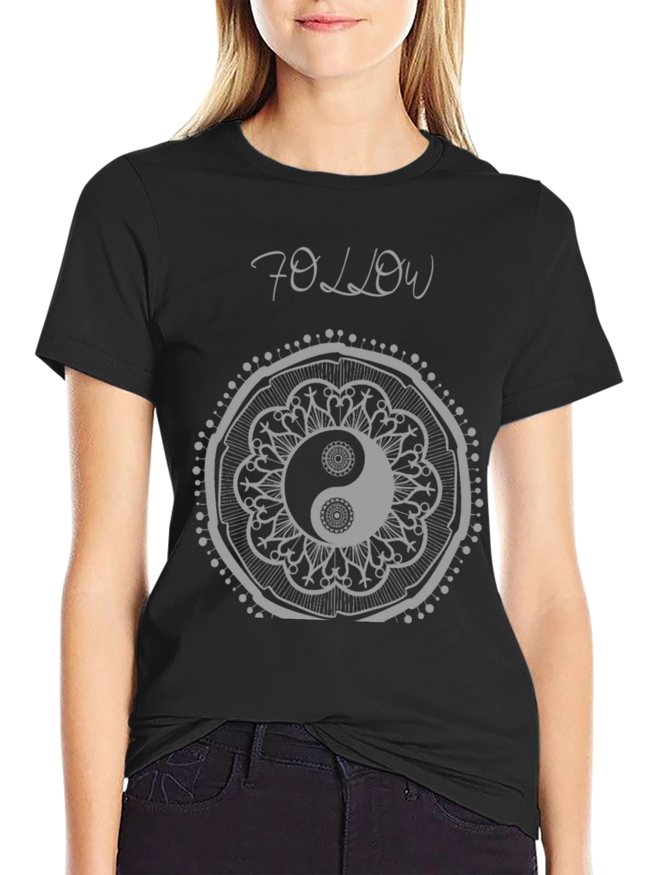 Yin Yang Mandala T-Shirt - Follow Your Path