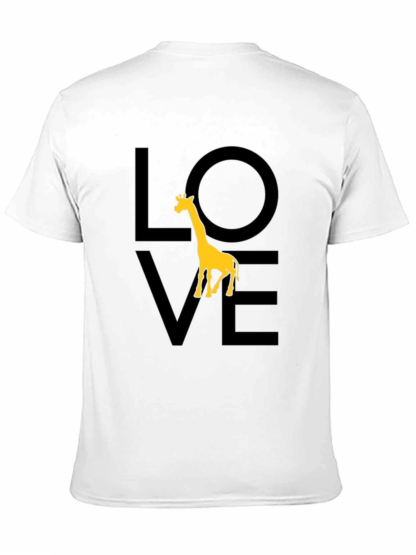 Love Giraffe Black T-Shirt