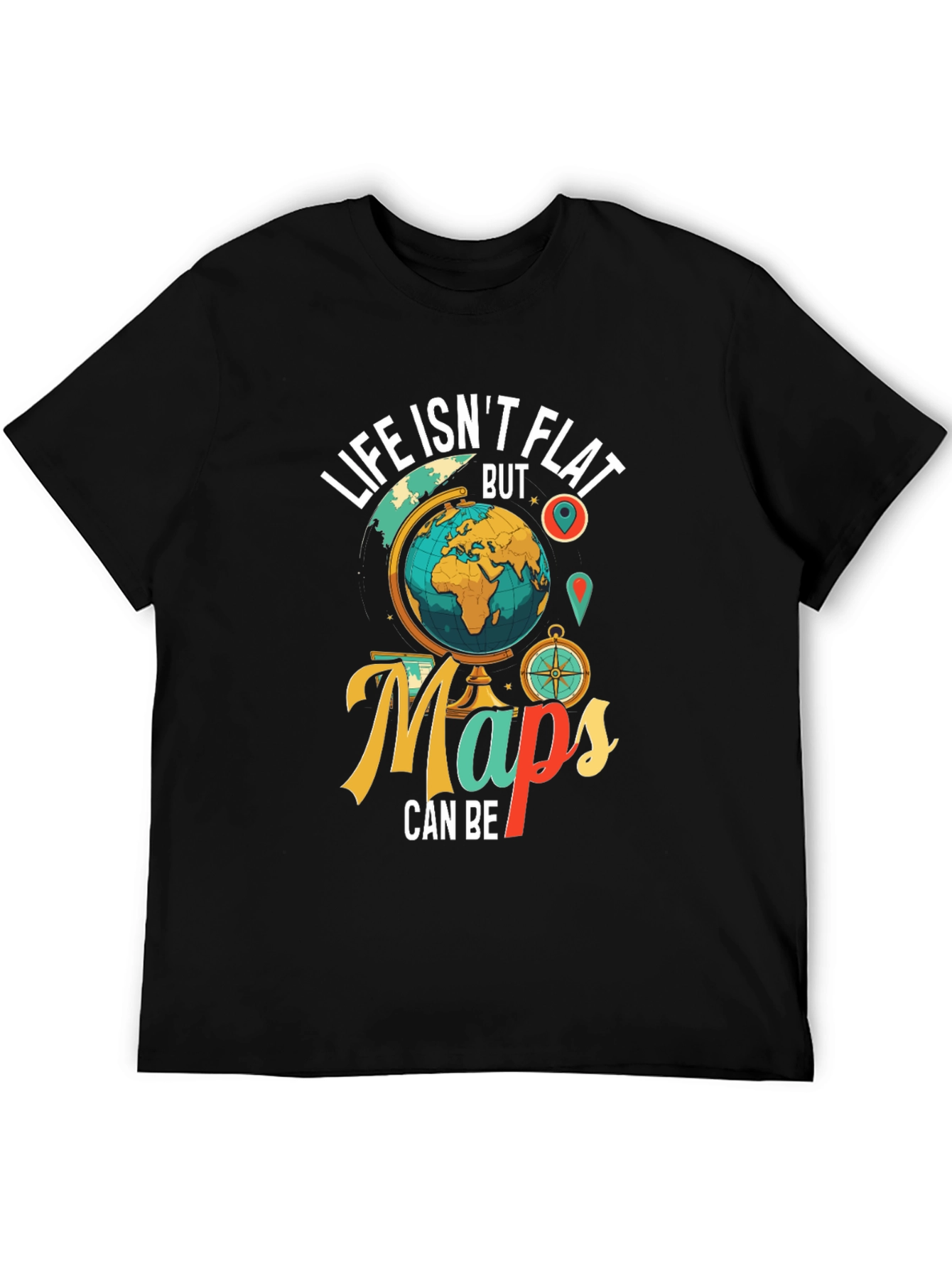 Life Isnt Flat Globe Graphic Tee