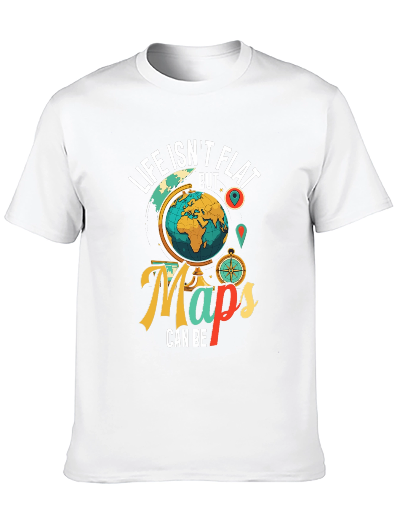 Life Isnt Flat Globe Graphic Tee