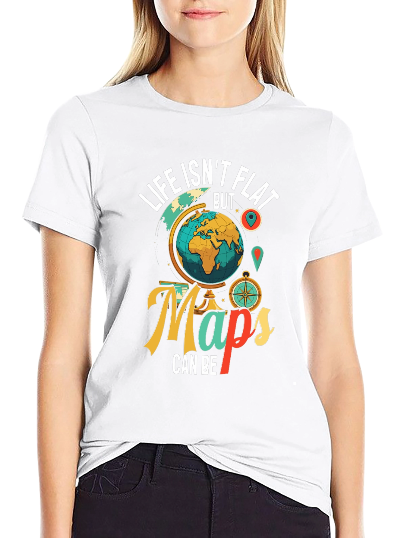 Life Isnt Flat Globe Graphic Tee