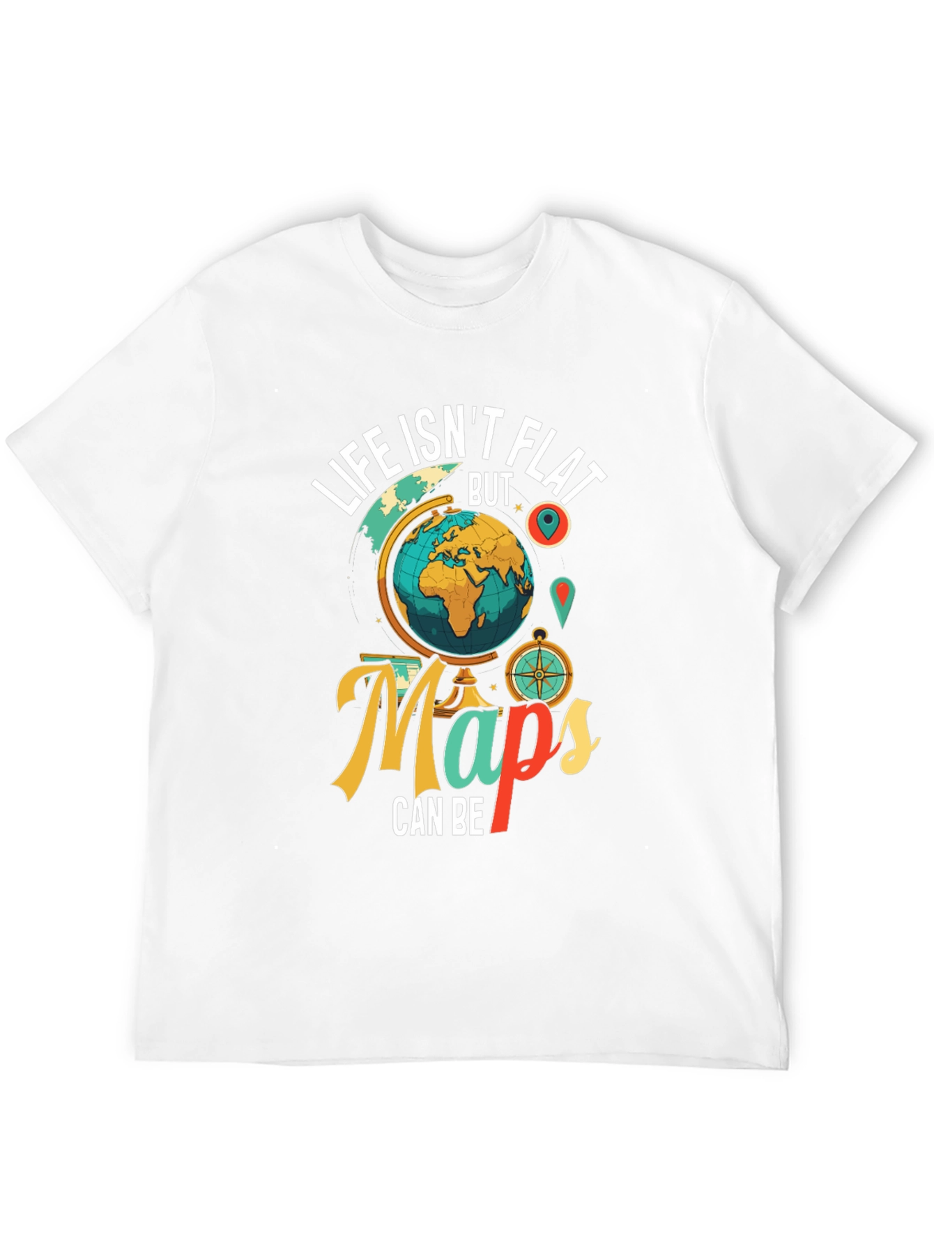 Life Isnt Flat Globe Graphic Tee
