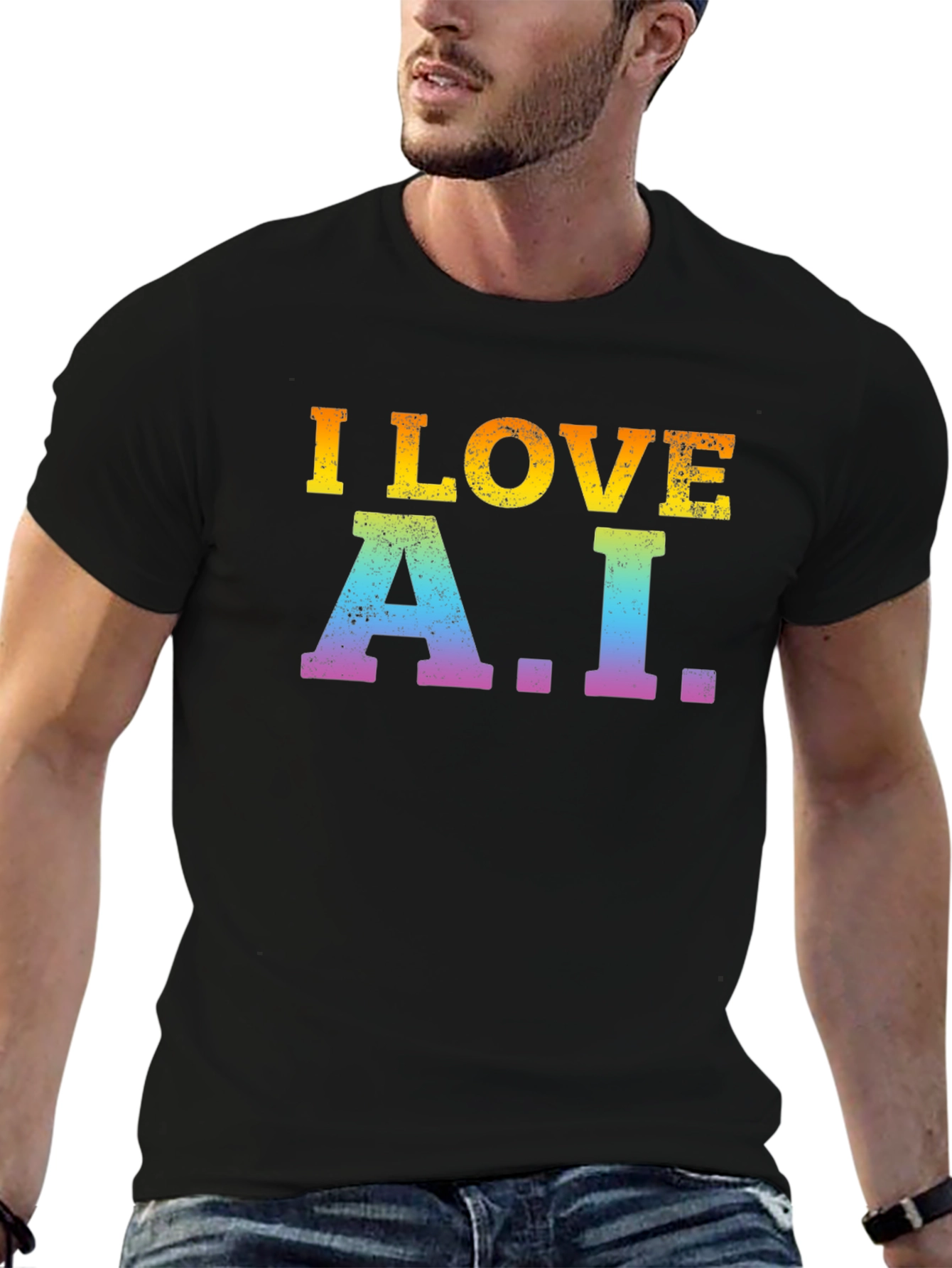 I Love A.I. Black T-Shirt