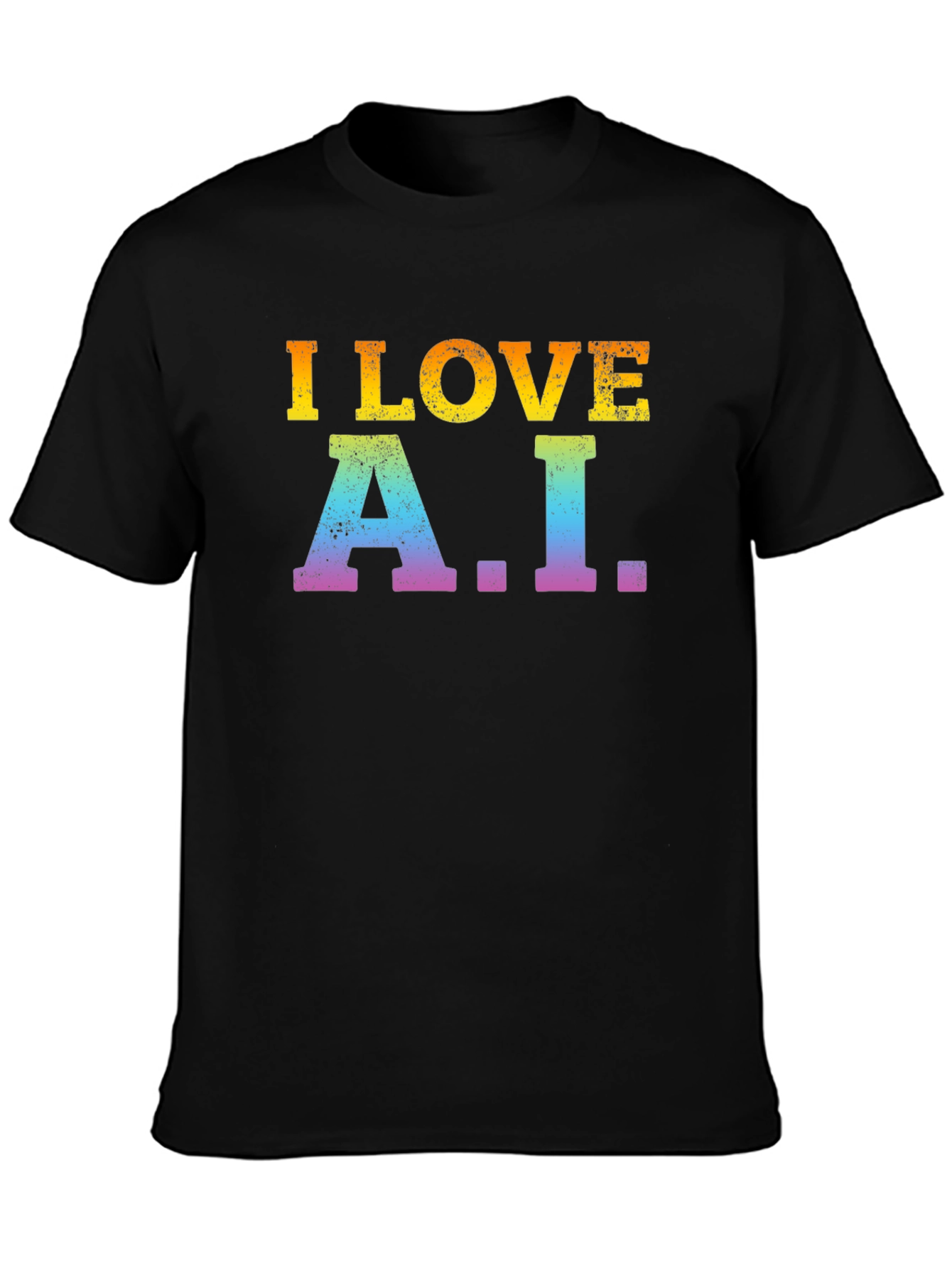 I Love A.I. Black T-Shirt